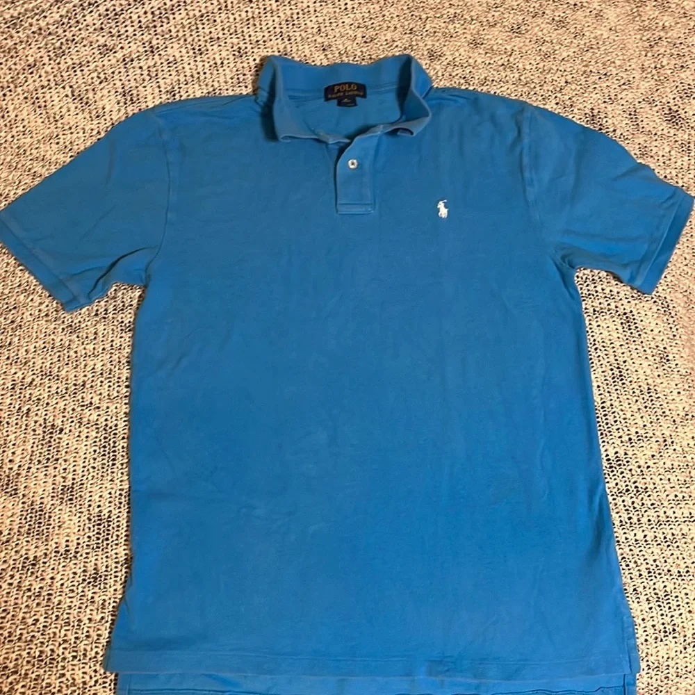 Blue Ralph Lauren polo T-shirt, extra large - Picture 1 of 5